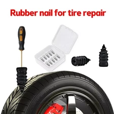 10X Car Tubeless Vacuum Tyre Puncture Repair Kit Screw Nails Tire Patch Plug Fix