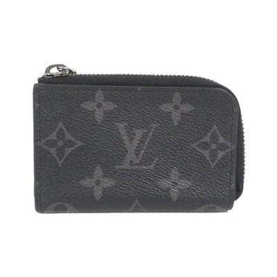 Authentic Louis Vuitton Monogram Eclipse Porte-Monnaie Jour M63536 Coin Case...