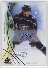 2024-25 Upper Deck SP Game Used Blue Auto Kent Johnson #104 Auto sq1