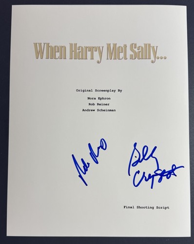 BILLY CRYSTAL & ROB REINER SIGNED WHEN HARRY MET SALLY SCRIPT AUTOGRAPH COA