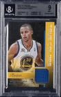 2012-13 PANINI PRESTIGE TRUE COLORS MATERIALS #25 STEPHEN CURRY BGS 9