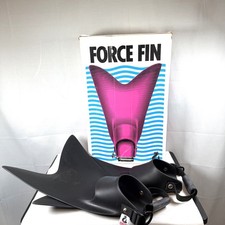 Force Fin Pro Adjustable Strap SCUBA Snorkel Fins BLACK / Size Medium / New