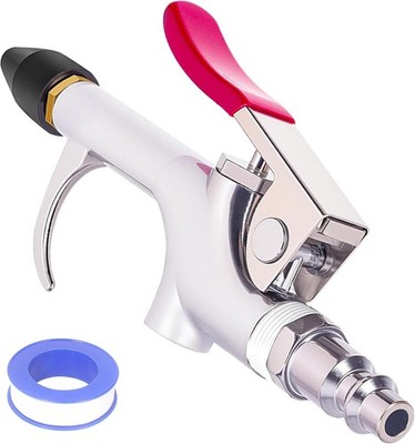 Air Blow Gun Kit, Professional 2-Way Connection Air Nozzle Blow Gun with Rubber 