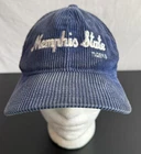 Vintage Memphis State Tigers Hat Cap Snapback Mens Corduroy Blue NCAA The Game