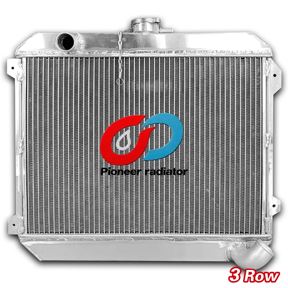 3 Rows Aluminum Radiator for 1975-1979 Nissan Stanza Datsun 620 510 720 L20B MT Foto 2 de 4