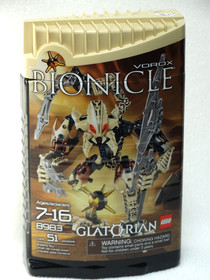 2009 LEGO Bionicle Glatorian Vorox  8983 Almost Complete w/ Canister