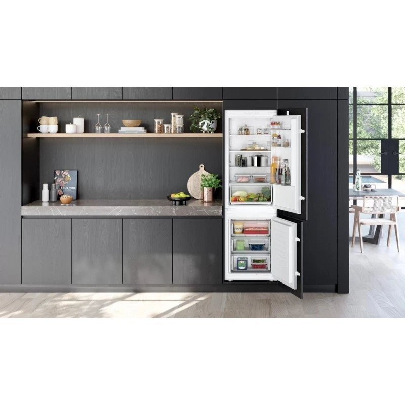 Siemens iQ100 KI86NNSE0 frigorifero con congelatore Da incasso 260 L E Bianco - Imagen 2 de 4