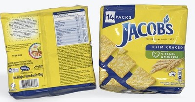 Jacob's Cream Crackers 504g Pack of 2 Original Authentic