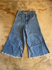 GAT JEANS ULTRA WIDE LEG RAVER PANTS SIZE 32 WAIST JNCO STYLE Y2K VINTAGE BAGGY