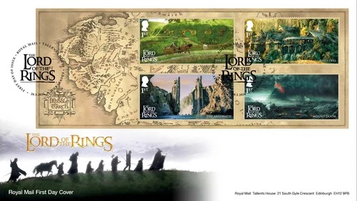 GB 2026 LORD OF THE RINGS First Day Cover Mini Sheet Tallents House pmk, 20/3/26