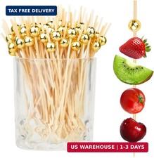 200PCS Cocktail Picks, Fancy Toothpicks for Appetizers, Decorative Skewers for A
