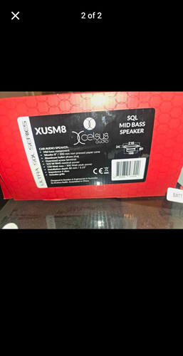 Xcelsus Audio XUSM8 8" SQL Mid Bass Speaker Driver - Mid Bass Speakers