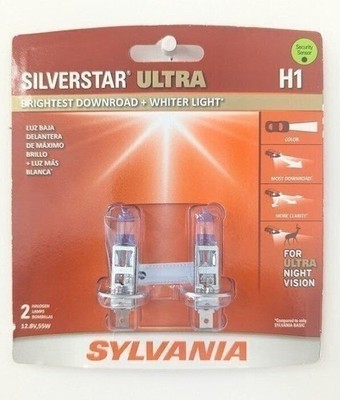 SYLVANIA H1 SilverStar Ultra Halogen Headlight Bulb H1SU.BP2