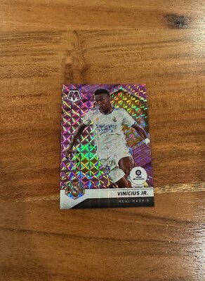 Vinicius Junior 2021-22 Panini La Liga Purple Mosaic Prizm /49