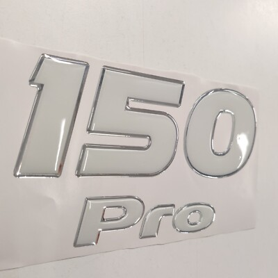 #ad #ad Mercury Pro XS 3D Chrome Edge Raised Resin Decals 2012–2017 –HP or Font Sticker $69.95