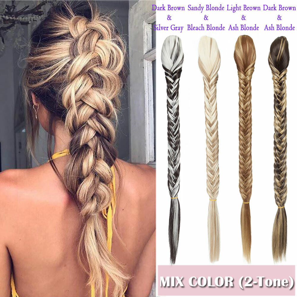 Boho half up hairstyle with chunky fishtail braid! #hairtutorialsvideo... |  TikTok