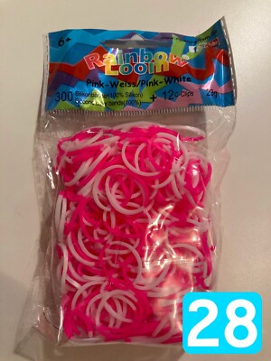 Original Rainbow Loom Bands Bänder Gummibänder mit Clips 300er & 600er