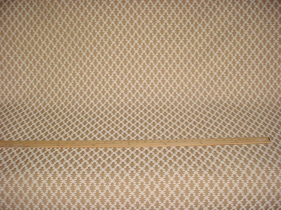 3-1/4Y Brunschwig et Fils BR89739 Diamond Lattice Sand Drapery Upholstery Fabric - Image 2 of 4