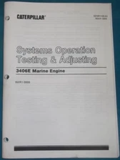 CAT CATERPILLAR 3406E MARINE ENGINE SYSTEMS OPERATION TESTING & ADJUSTING MANUAL