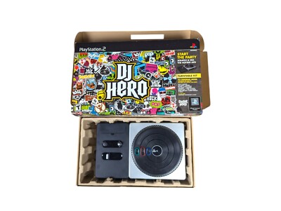 DJ Hero Turntable For PS2 No Dongle No Game With Original Box