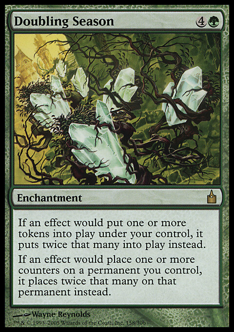 Doubling Season X (1) EX/NM MTG - Ravnica - City of Gujilds (RG) - 4RCards 