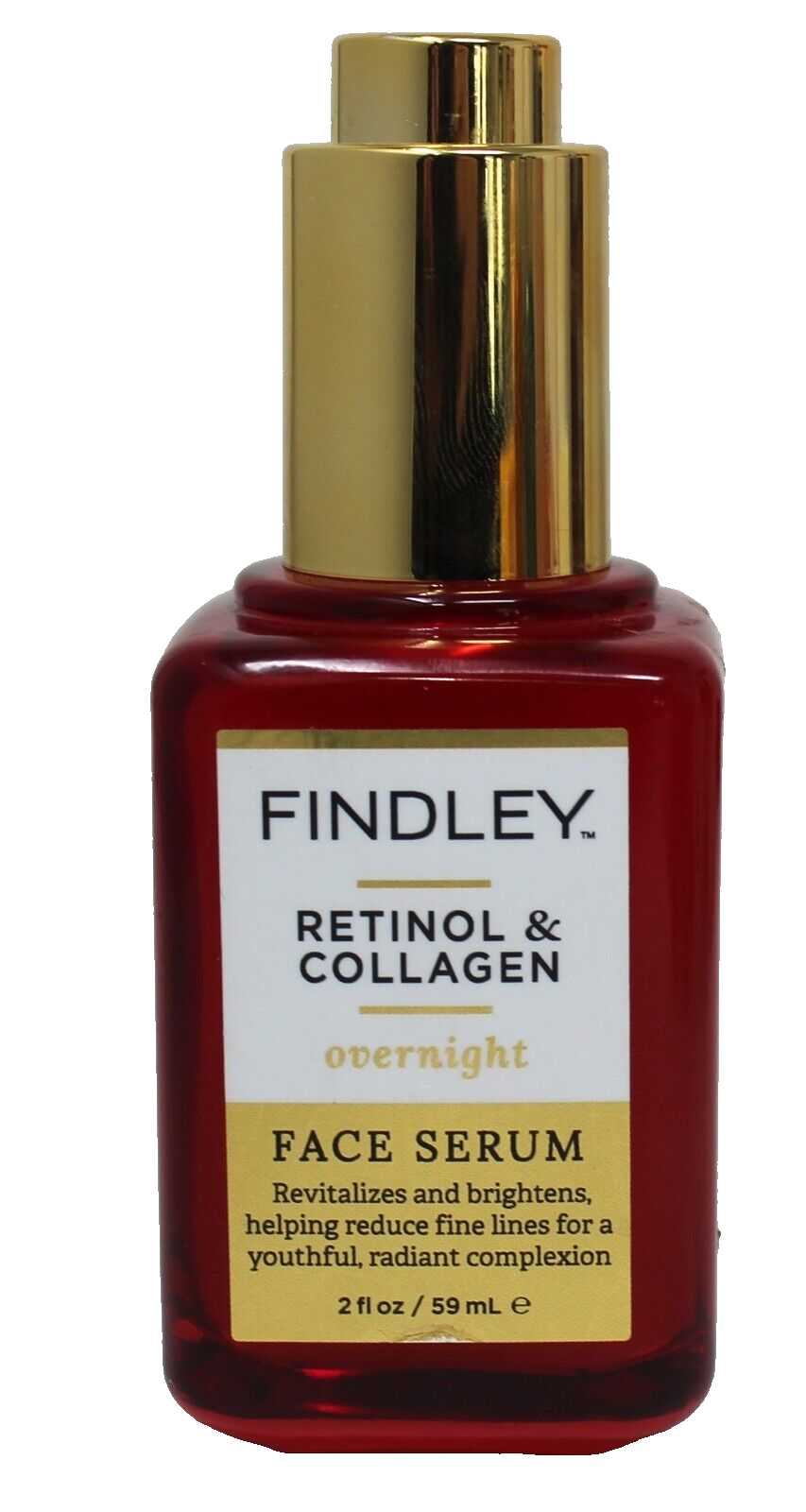 Findley Retinol & Collagen Face Serum Revitalize Brightens 2 oz Brand New