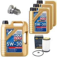 MotoröL Filter Set Longlife Iii 5W-30 8 Liter + Schraube FüR Vw Transporter Vi