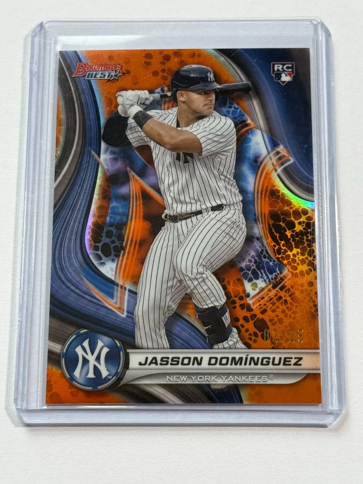 2024 Bowmans Best Jasson Dominguez Orange Refractor 02/25 Yankees