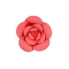 Mega Crafts - 8" Handmade Paper Pedal Flower - Coral, 1PC