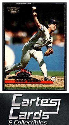 Todd Burns 1993 Topps Stadium Club Members Only #210 Texas Rangers