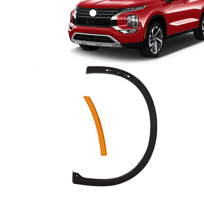 Fit 2022-2024 Mitsubishi Outlander Front Fender Flare Arch W/Reflector Left Side