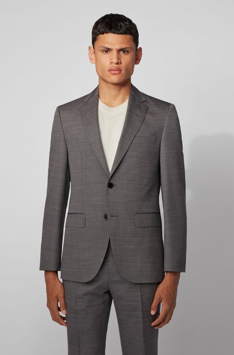 hugo boss gray suit