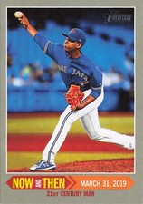 Elvis Luciano 2019 Topps Heritage #NT-3 Toronto Blue Jays