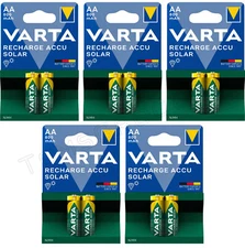10 VARTA SOLAR Rechargeable Batteries Accu AA 800 mAh HR6 56736 1.2V