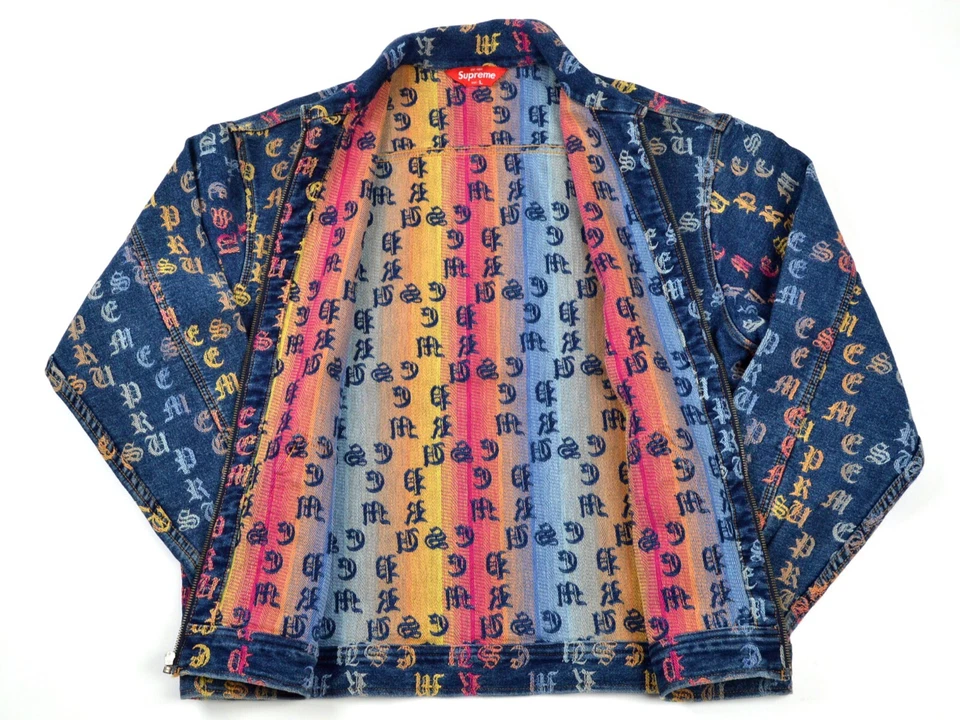 Chaqueta de Trabajo Denim Jacquard Supreme Gradient TALLA-L Nueva Foto 3 de 4