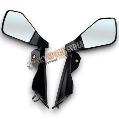 Rear View Mirror Set With Blinkers Compatible With KTM RC 200 390 125  MY2016-20