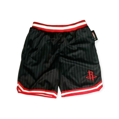 Houston Rockets NBA Men's UNK Pinstripe Basketball Shorts Black Size M, L, XXL