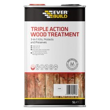Everbuild Triple Action Wood Treatment | Preserver Dry & Wet Rot Decay ALL SIZES