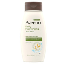 Aveeno Daily Moisturizing Body Wash for Dry  Sensitive Skin with Prebiotic Oat,