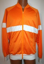 Vintage TENNESSEE VOLUNTEERS Orange White TRACK JACKET Full Zip XL UT Vols Vtg