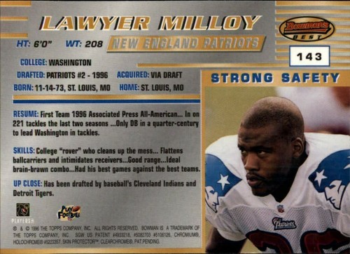 1996 Bowman's Best Football  *COMPLETE YOUR SET*  Pick From List - Picture 284 of 356