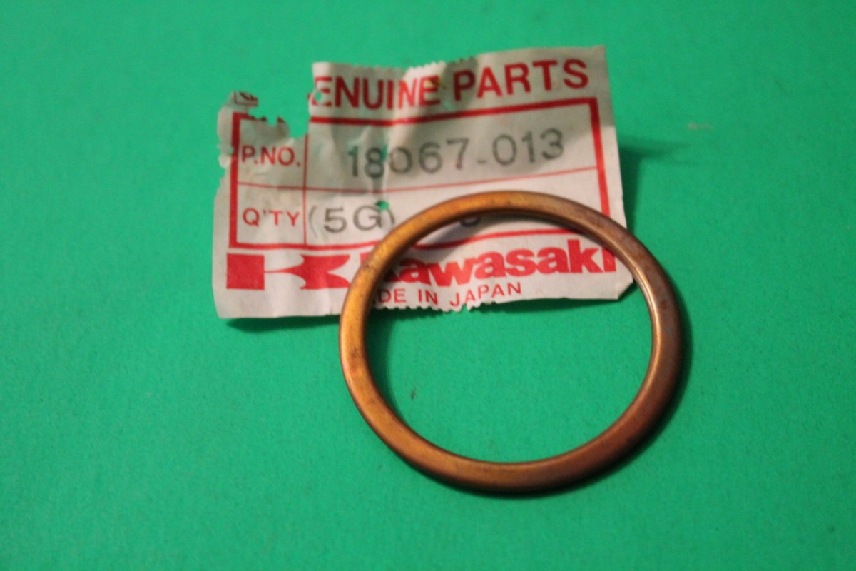 Kawasaki NOS NEW 18067-013 Exhaust Pipe Gasket EN EX ZG ZX EN450
