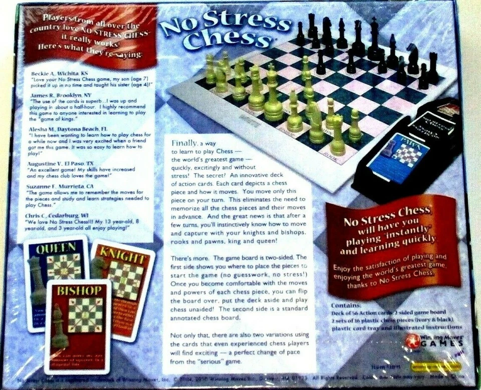 No Stress Chess Game - Learn to Play Chess by Winning Moves Games NEW - Image 2 of 2