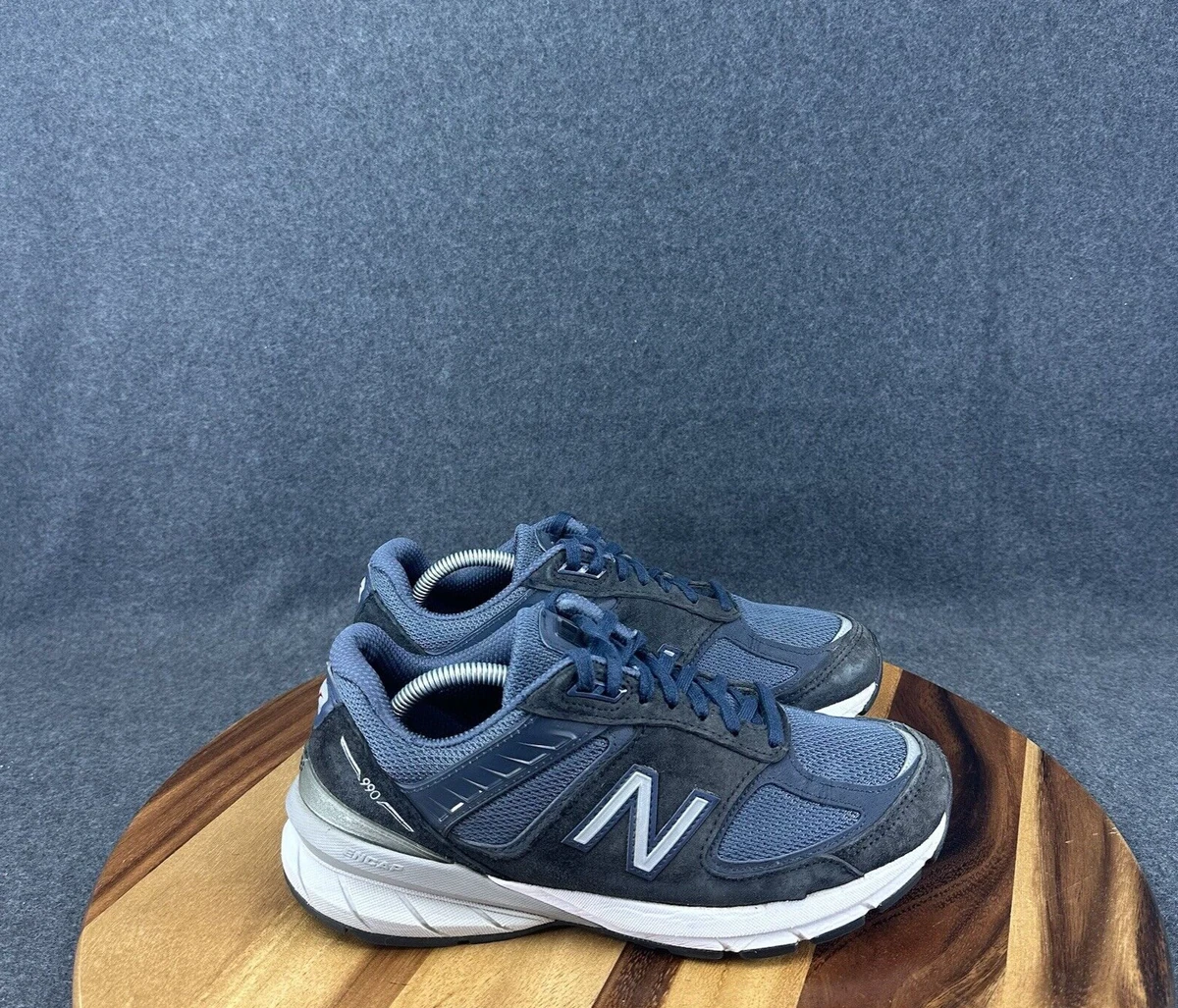 New Balance 990V5 made in USA Blue Athletic Shoes with Mesh Upper Size 10.5 Amazon.com | New Balance Made in US 990v5 Navy/Silver 5 2A  main image 4