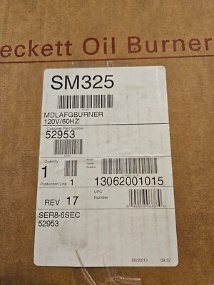 BECKETT OIL BURNER UNIT MODEL AFG OIL BURNER