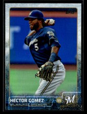 2015 Topps Update #US229 Hector Gomez Rainbow Foil Card Milwaukee Brewers