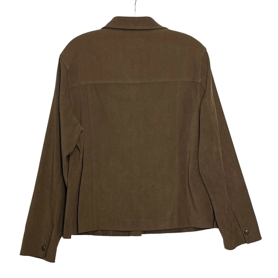 Chaqueta Suave Norton McNaughton View Marrón Forrada Elástica Botón Frontal Talla 10 Foto 2 de 4