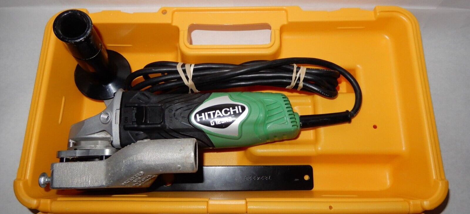 PAINT SHAVER PRO HITACHI G 12SR3 41/2" DISC GRINDER WITH BLADES & CARRY CASE eBay