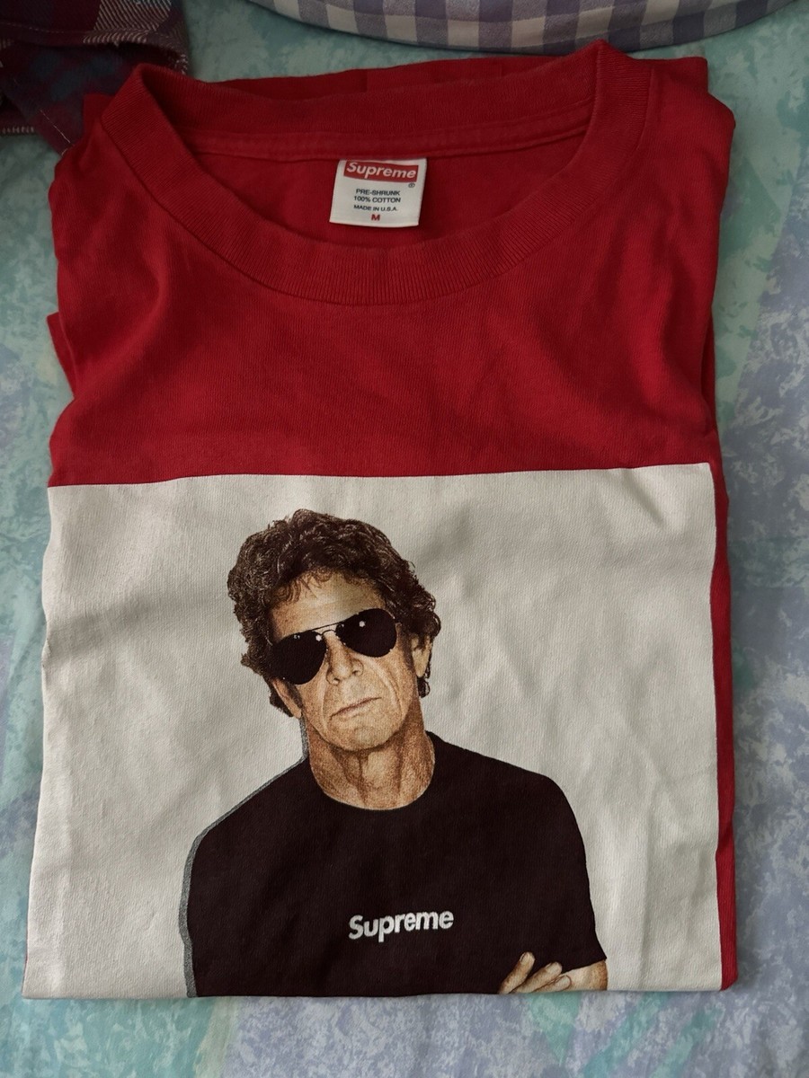 Supreme Lou Reed Tee Size Medium Red | eBay