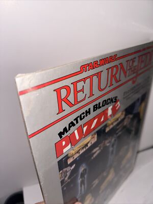 Vintage Star Wars Return Of The Jedi Match Blocks Puzzle; Sealed